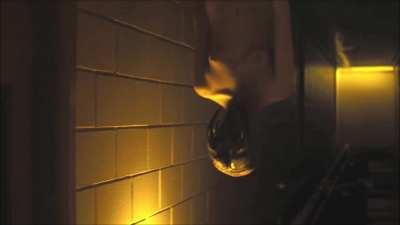 Enemy (2013), R-Rated, Uncredited naked woman with a spider's head (boobs and landing strip shaved pussy)