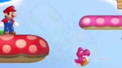 Mario sacrifices the Yoshi child...