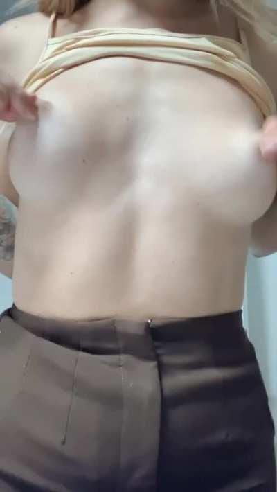 my boobs are small but bounce enough right?