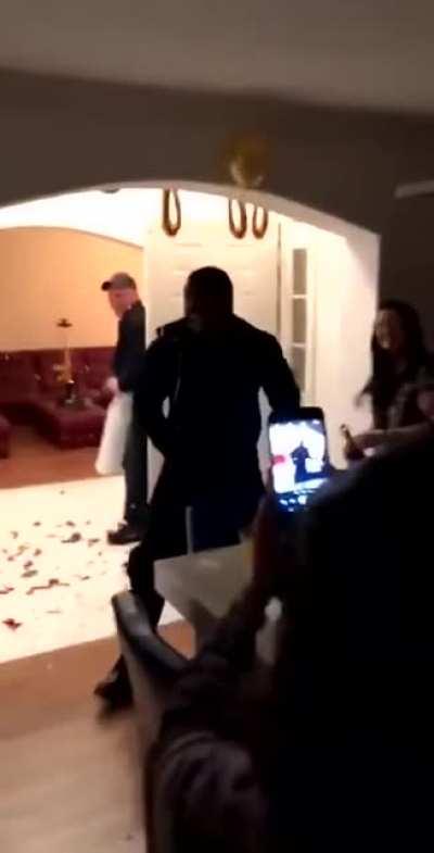 When you throw a surprise party in the hood