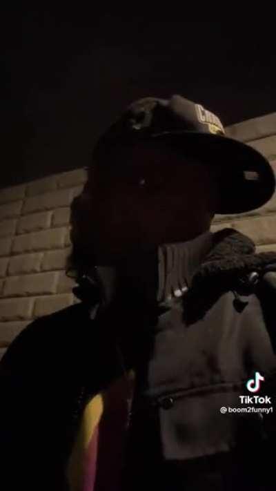 Leaving a New Year’s party in Chicago.