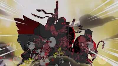 The crew as the pillarmen