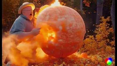 Self Combusting Pumpkins, text to video, runway gen-2