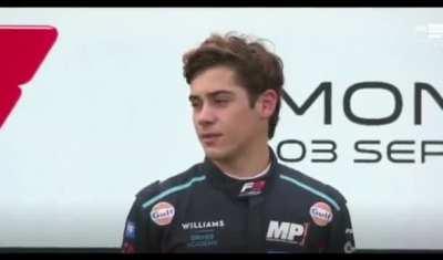 Suena el Himno Argentino en Monza (Franco Colapinto ganó la carrera sprint de F3)