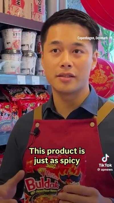 Denmark has recalled 3 types of spicy instant noodle products imported from South Korea over possible risks of “acute poisoning”