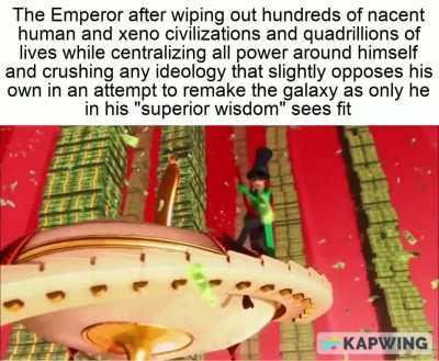 I hate chaos and want the Imperium to win but oh my god did the Big E have it coming