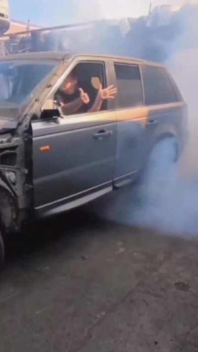 Air bag activated because of the tire