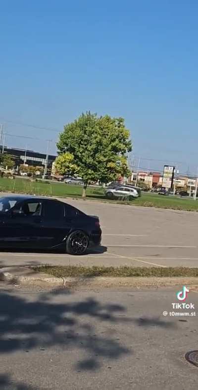 Police chase in my town ended up crashed in a ditch