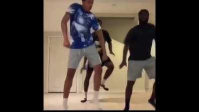 Me and the boys listening to holiday: