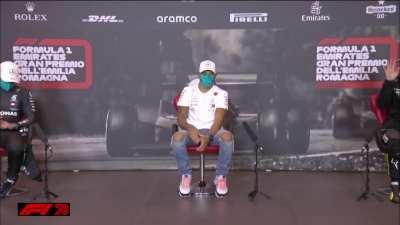 Ricciardo at the end of the Post-Race Presser: 