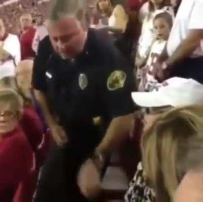 Her face went from arrogant to speechless with her mouth open in despair