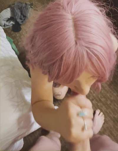 His cock matches the color of my hair. 