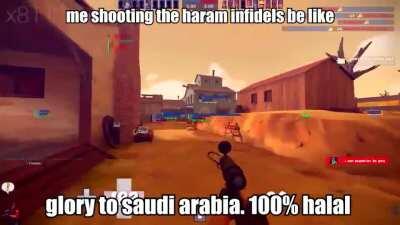 infidels get destroyed epic style 😂😂المجد للمملكة العربية السعودية