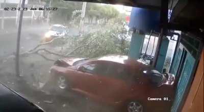 This crash happened earlier today