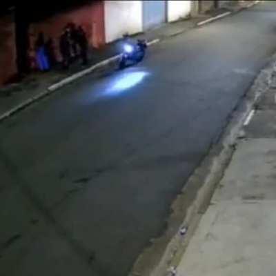 Robbers getting run over by a car in Brazil