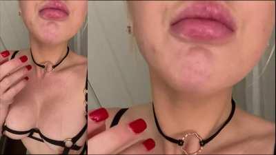 karina swallow all after mouthfull