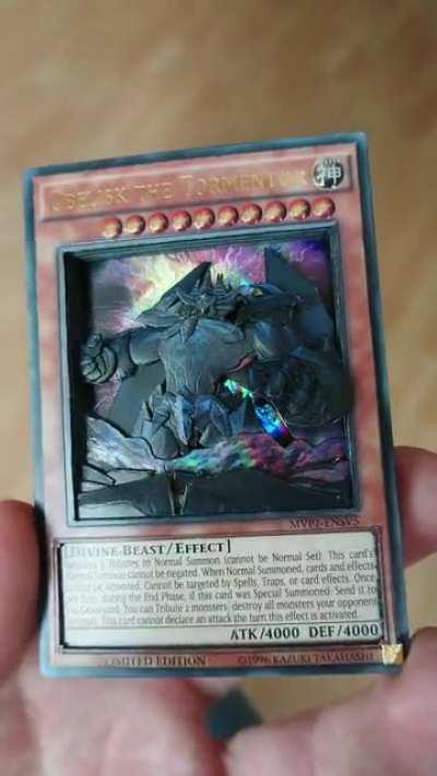 3D Yu-Gi-Oh Card: Obelisk the Tormentor. Obelisk Smash!