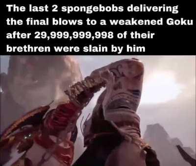 It was a complete massacre but the spongebobs were victorious