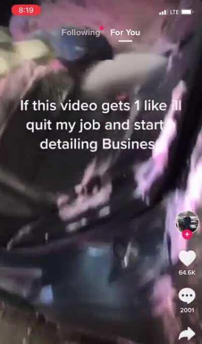 Cursed car detailing.