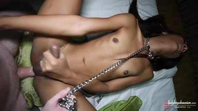 Guy raw fucking his ladyboy pet