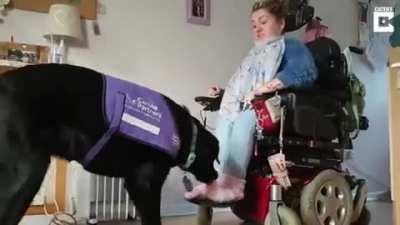 What's more badass than a loyal service dog?