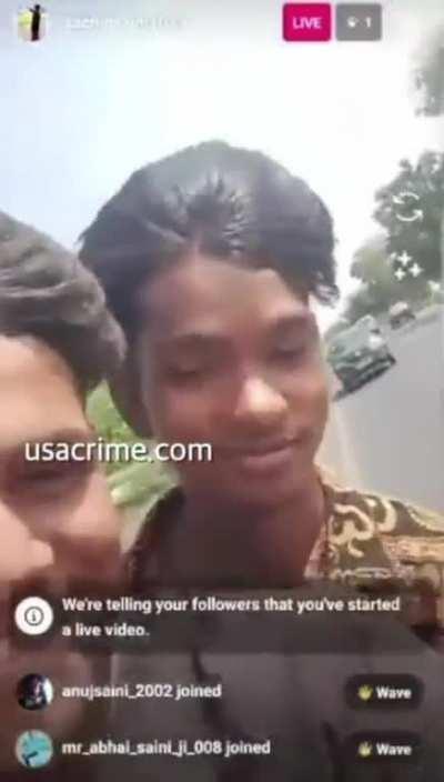 Instagram live stream ends with crash