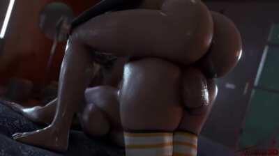 Making Sure She Gets Deep In There