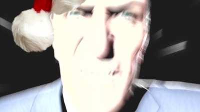 Christmas spirit really changed this man! He's so jolly!