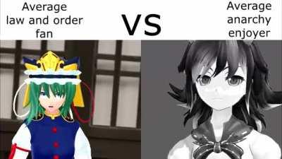 Average law & order fan VS Average anarchy enjoyer (MMD)