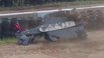 [Practice 2] Barrel Roll for Simon Pagenaud (driver out and okay)