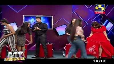 Bad quality, but you'll be able to spot her..