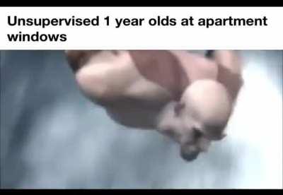 Request of Kratos jumping off cliff with Aerosmith music playing