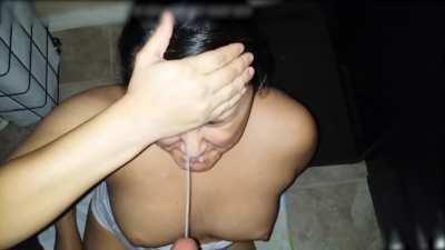 You can hear the jizz splash off her face!