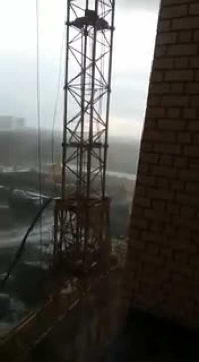 Whats more expensive, the crane or the building it crashed into?