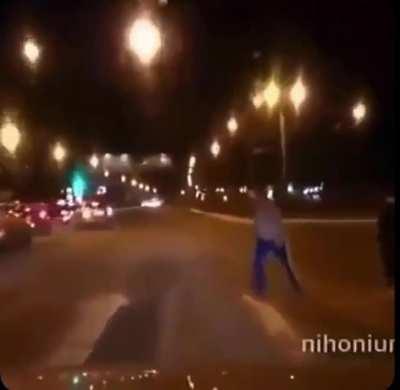 Playing chicken with cars