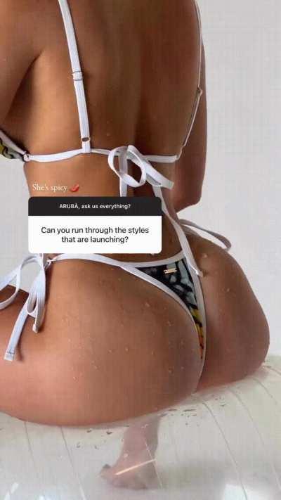 In her @lahanaswim bikini | IG September 2023