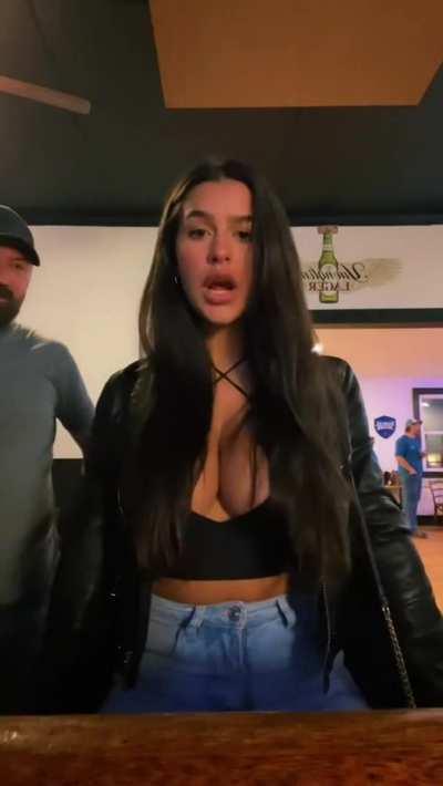 What you see if you should ever find her at a bar