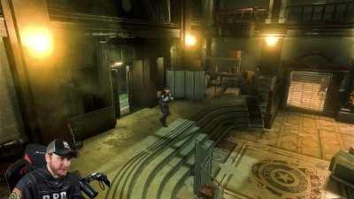 Cara, jogaria f&aacute;cil, s&oacute; teria que mudar o dano da arma e mais umas coisinhas relacionadas a combate, j&aacute; que voc&ecirc; n&atilde;o sabe onde ta atirando e coisa e tal.