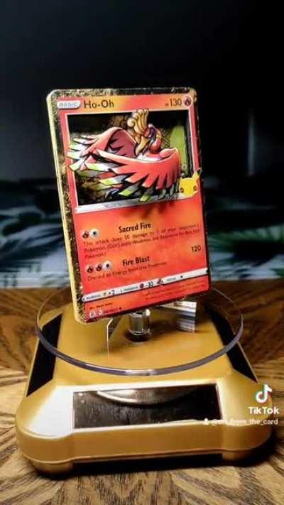 Ho-oh shadowbox from celebrations with extended artwork!