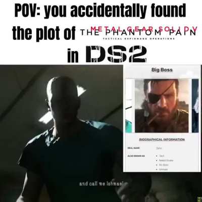 Hopefully, Konami won’t sue Kojima over this obvious reference he incorporated into his story