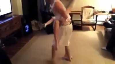 I can beat a girl. Right?