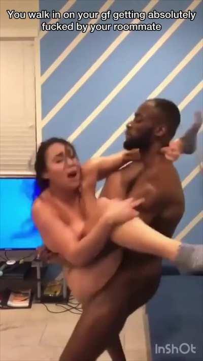 Roommate pounding her
