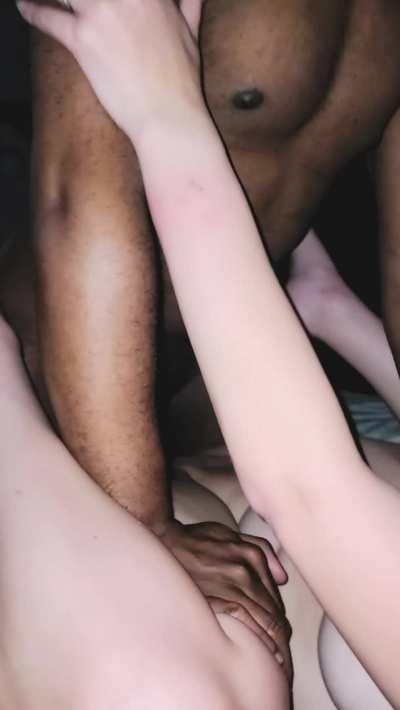 Getting some deep fast strokes as hubby records