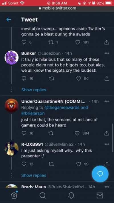 The people of Twitter, everyone.