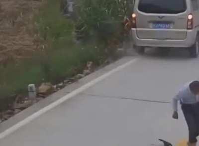 Shoes removed but otherwise OK