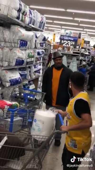 He deserved it I mean people are just trying to shop but like idfk