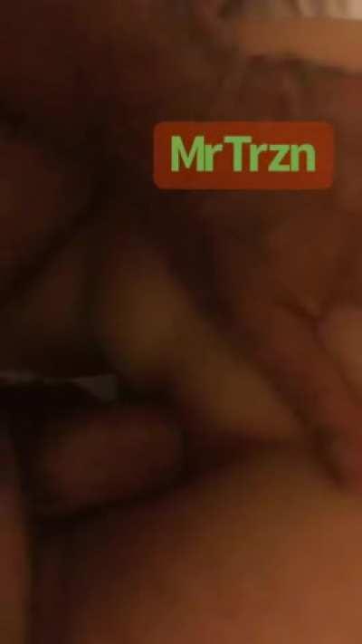 Warming up the ass of this hot European beauty for some proper action...