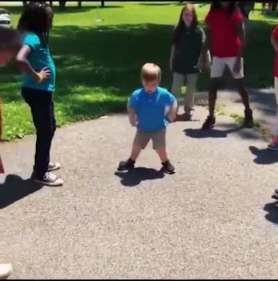 Kid got moves
