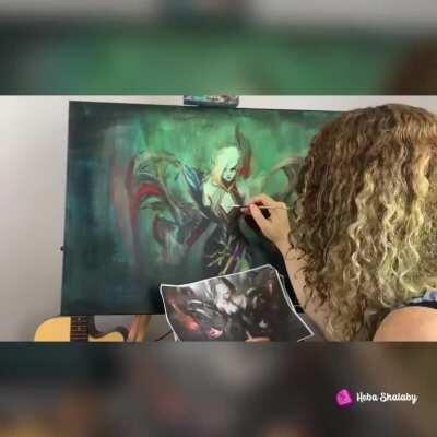 Coven Morgana <3 I painted it a while ago but I love morg (support main:D)