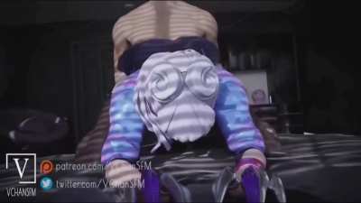 Evelynn doggystyle. (VChanSFM)